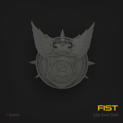 fist1.png Download STL file Fist ROUND JUDGE SHIELD • 3D print template, hpbotha