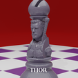 thor.png Chess Board Avengers vs Justice League