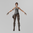 Lara-Croft0001.png Lara Croft Lowpoly Rigged