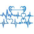 8656366.jpg Heartbeat Pulse  stl file / Heartbeat Pulse  printer  , Pulse Symbol  stl file