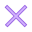 Simbol PS X v1.stl PlayStation Symbol Stand
