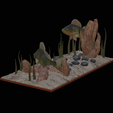 my_project-7.png two perch scenery in underwather for 3d print detailed texture