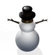 5T.jpg DOWNLOAD SNOWMAN 3D Model - Obj - FbX - 3d PRINTING - Christmas - Noel Christmas