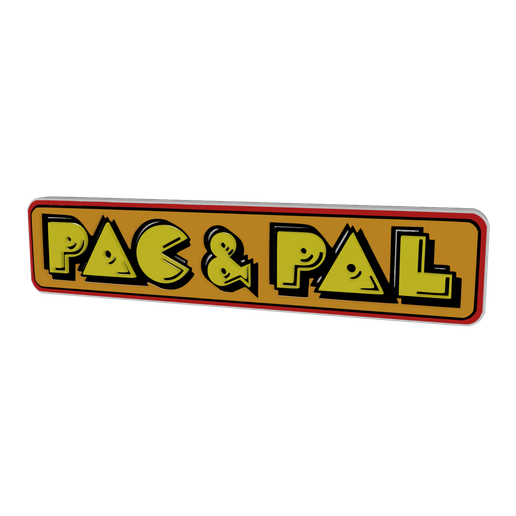 🕹️ 3D MULTICOLOR LOGO/SIGN - Pac & Pal・ STL File for 3D printing・Cults