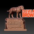 gngg.jpg NFL -Swagger dog cleveland browns mascot statue - 3d Print