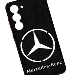 Foto-2.jpg Fichier STL Etui Samsung Galaxy S23 - Mercedes・Modèle à télécharger et à imprimer en 3D