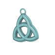 Triquerta-amulet-03-low-91.png The Triquetra interwoven Celtic knot with three points for Protection witch  Pendant neck necklace earing  keychain pt-ta-03 3d-print and cnc