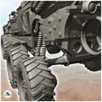 6.jpg Six-wheeled vehicle with weapons, spikes and bulletproof windows (2) - Future Sci-Fi SF Post apocalyptic Tabletop Scifi