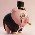 piggy-bank_01.png Archivo de impresión 3D Hucha Millonaria