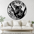 Koala-in-Treex.png Koala in Tree 2D Wall Art/Window Art