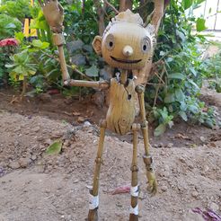 20221224_180610.jpg Fichier STL pinocchio guillermo del toro netflix articulé・Design pour impression 3D à télécharger