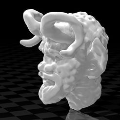 sohorny11111.jpg Download STL file horn head • 3D printing model, syzguru11