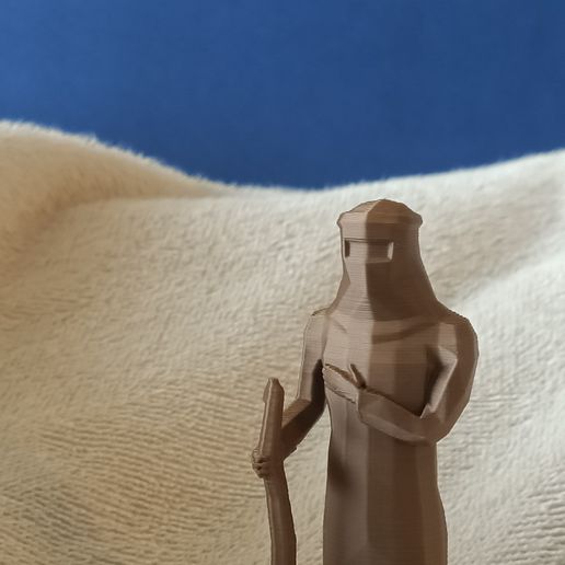 IMG20220214124001.jpg Download STL file Low poly Bedouin • Object to 3D print, Perplex_3D