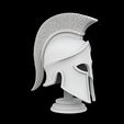Helmet.2.jpg Spartan Helmet on Base 3D Print Model