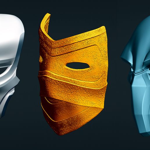 Epic Mask 3 versions 3D model