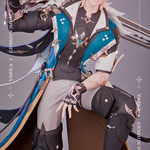 ♂️ Varka | Genshin Impact・ 3D File for 3D printing・Cults