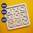 JOOP-tic-tac-toe-plain.png Laser Cut Tic Tac Toe game board