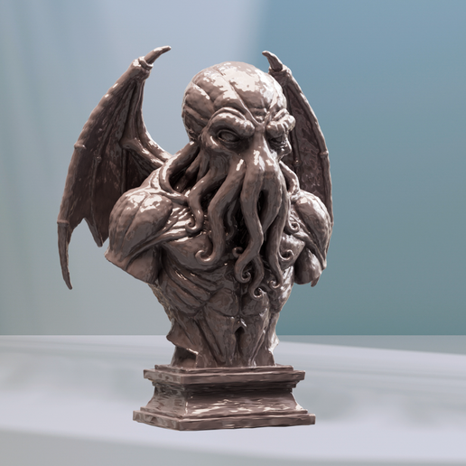 Cthulhu Horror Bust- Lovecraftian Collectible for 3D Print Decoration". 3D model
