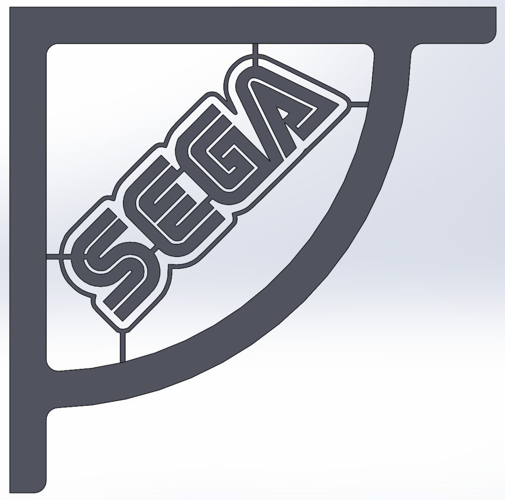 Descargar archivo STL gratis EQUERRE D'ÉTAGÈRE LOGO SEGA • Objeto para ...