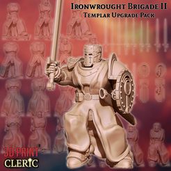 Temp2.jpg 3D file Ironwrought Brigade II - Templar Upgrade Pack・Design to download and 3D print, 3DPrintCleric