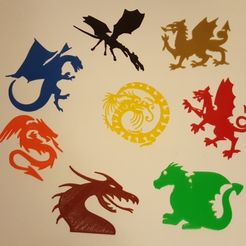 dragon_collection.jpg Fichier STL gratuit Dragons pour tout le monde!・Modèle imprimable en 3D à télécharger