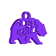 GoneWildD18.stl Gone Wild Bear keychain