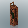 Bottle-holder-03 v17-06.png Elegant wine box vertical Bottle d80x330 mm holder wbh-03 for 3D print model