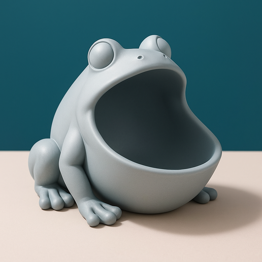 Frog Bowl 🐸 – Funny and Functional 3D Printed Holder 3D model