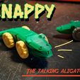 SnappyPoster.jpg Fichier STL gratuit Snappy - L'aligator qui parle・Plan pour imprimante 3D à télécharger, KT3Dprint