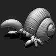 r_12.jpeg Cartoon Hermit Crab STL for 3D Printing