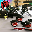 CGImages15.png How to Train Your Dragon Toothless MultiColor Flexi Print-In-Place + figure & keychain