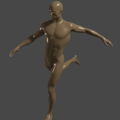 kicking.png STL file dummy kicking・3D printing template to download, Animarte3d