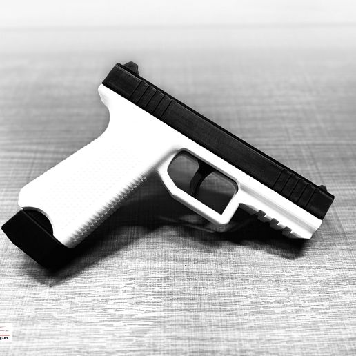 ima_97e239f.jpeg 3D Printed Semi-Auto Airsoft Pistol -The Pudding- No Gas needed, No Batteries needed