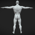 3.png Male Muscular Body Base | T-Pose