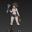 Screenshot-2025-12-01-224435.png 4 stl - SEXY MECHANIC GIRL + bonus - Cyberpunk Engineer - Full Body STL - Manga Style