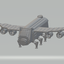 1.png Free 3D file FHW: Proto type Flying transport・3D printable design to download
