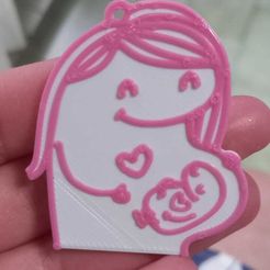 WhatsApp-Image-2022-10-25-at-15.32.12.jpeg STL-Datei Schlüsselanhänger Babyparty Schlüsselanhänger・3D-druckbares Modell zum herunterladen