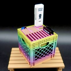 STL file audio cassette card holder 📼・3D printable model to download・Cults