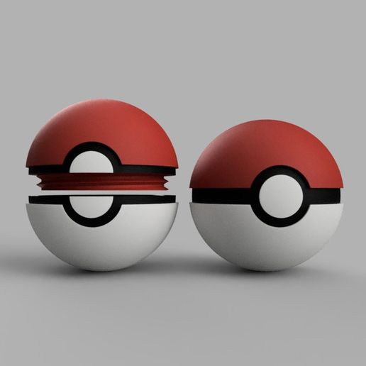 Pokeball container 3D model