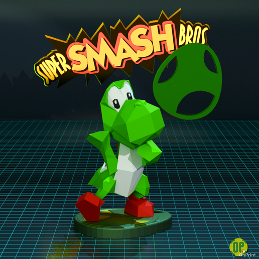 🦖 YOSHI - Smash Bros - Nintendo 64 - 3D Printable Model