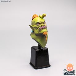 Supported .stl Drang MOR Fichier STL Orque et chenille Buste・Design pour imprimante 3D à télécharger