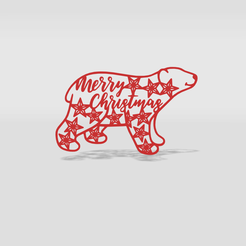 mumber1.png Fichier STL décoration murale ours・Modèle à télécharger et à imprimer en 3D