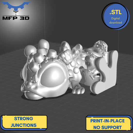 121.png HALLOWEEN - ARTICULATED CANDY DRAGON MFP3D -NO SUPPORT - PRINT IN PLACE - SENSORY TOY-FIDGET