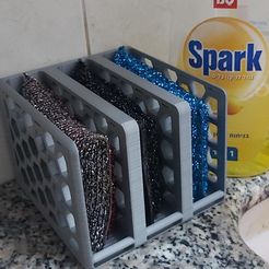 sete eee 4 Sn Бесплатный STL файл 3 Держатель губки・Дизайн для загрузки и 3D-печати