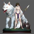 9.jpg MONONOKE HIME MIYAZAKI HAYAO ANIME SEXY GIRL WILD CHARACTER 3D print model