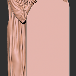 madona-care-sta-pe-monument.png Fichier STL Marie debout sur une pierre tombale・Design à télécharger et à imprimer en 3D