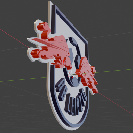 BUNDESLİGA-LEİPZİG LOGO - 3D model önizlemesi