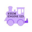 Letter Train Engine 2.0.stl ABC Alphabet Train