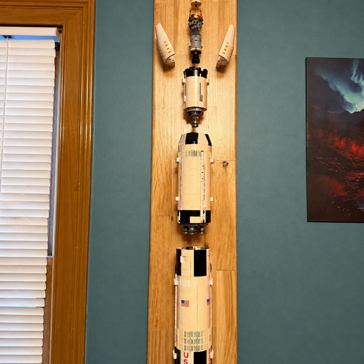 Lego Saturn V Mounting Brackets 3D model preview