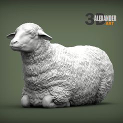 sheep-lies-1.jpg Archivo STL Mentiras de oveja Modelo de impresión 3D・Modelo para descargar y imprimir en 3D